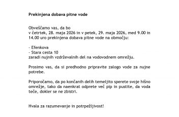 Obvestilo VO-KA - 28.5.2026